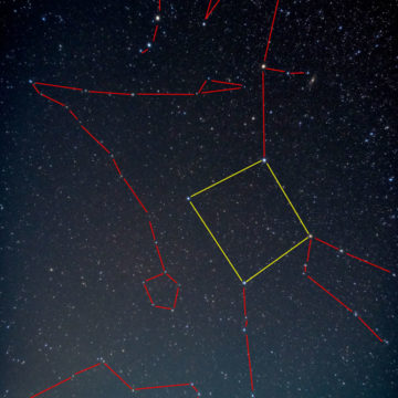 11月 秋の四辺形・ぺガスス・うお・さんかく・おひつじ・アンドロメダ